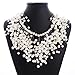 Pearl Multi-storey Explosion models exaggeration fashion retro false collar necklace