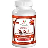 Activa Naturals Reishi Mushroom Supplement - 120 Veg. Capsules with Pure Ganoderma Lucidum Mushrooms Extract Powder to Provide Supplements for Immune System and Heart Health Support