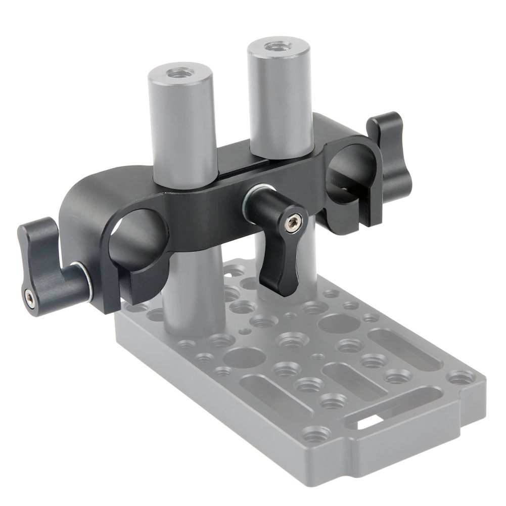 NICEYRIG 15mm Rod Riser Clamp for Camera Baseplate Lifting System 15mm Micro Rod