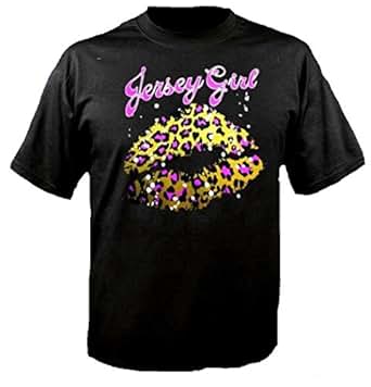 Amazon.com: Shore Store Jersey Shore Authentic Jersey Girl Leopard Kiss T-Shirt: Clothing