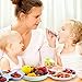 HM-tech 4pcs Bamboo Divided Plates for Baby Feeding, Toddler Plates, Tableware for Baby Toddler Kids Bamboo Toddler Dishes & Dinnerware Sets,Cute Owl