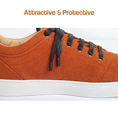 Shoemate Flat Waxed Cotton Shoe Laces for Boots & Dress Shoes with 4 Shoelace Tip Aglets Buy
