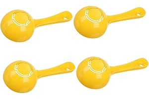 JECOMPRIS 4Pcs Plastic Rice Scoopers Semicircular Hollow Design Food Scoop for Home Hotel Buffet Serving and