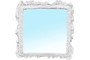 Cribby Baby Mirror for Crib and Bassinet for Infants and Newborns with Shatterproof, Unbreakable Acrylic and Full Quilted Cov