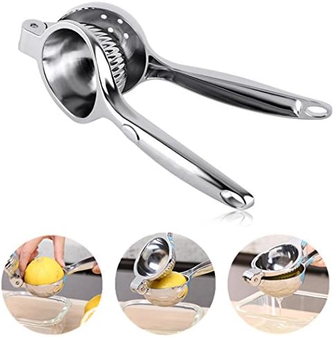 Top Manual Lemon Squeezer Premium Stainless Steel Handheld Orange Citrus Lime Fruit Anti-corrosive Juicer Press Silvery
