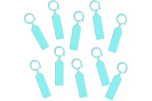 MHY 100 Pcs Thick Plastic Plant Labels - Garden Waterproof Plant Tree Tags - 4.3 inch Color Hanging Plant Markers for Plants, Potted Plants, Nurseries, Trees，Gardening (Apple Blue)