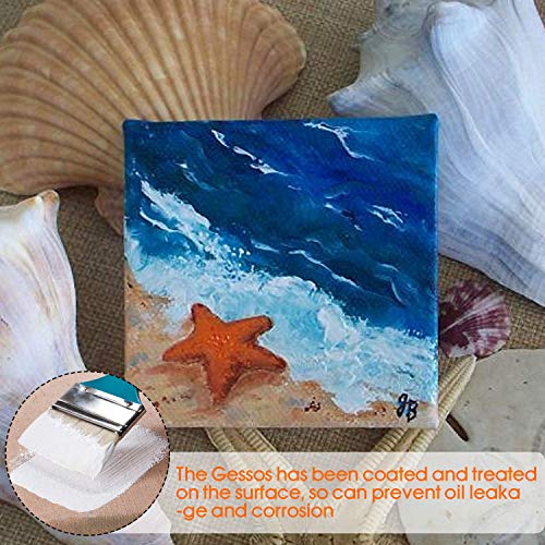 STARVAST Mini Painting Canvas Panels 6 X 6" Pack of 12, Cotton Pre Stretched Canvas Boards For for Artists, Students & Kids Making Small Acrylics Oil Projects