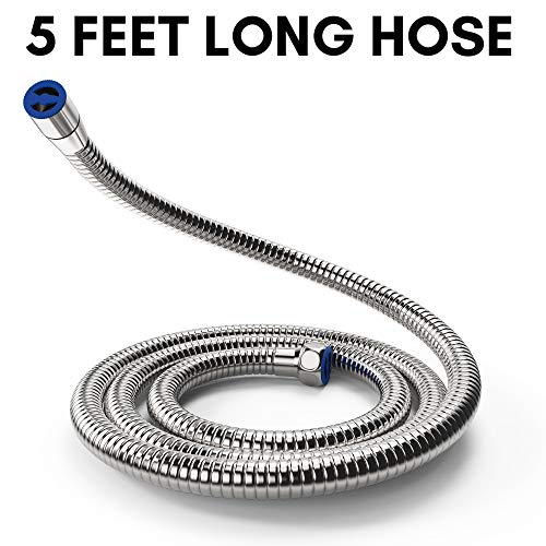 Premium Stainless Steel Handheld Bidet Sprayer for Toilet & Cloth Diaper Sprayer Set with Leak Proof Extra Long Hose- Cleaning & Personal Hygiene Spray- Bathroom Hand Held Bidet Shattaf Kit, by Bixfe - Thumbnail 5