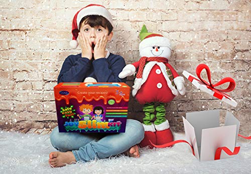 DIY Slime Kit for Girls Boys Aged 5-12 Glow in the Dark Slime Making Kit for Girls' Parties, 18 colo - //coolthings.us