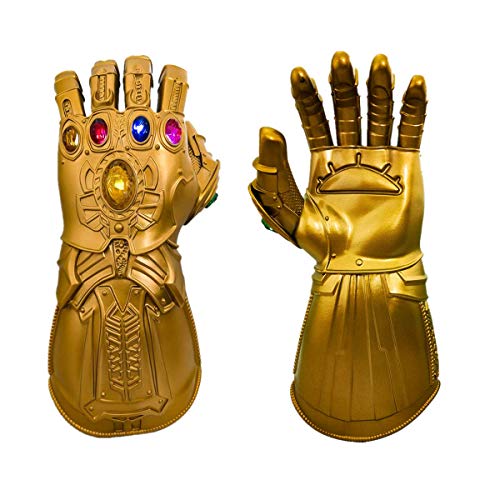 Haho Thanos Infinity Gauntlet Iron Man Glove Costume with LED Stones