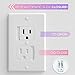 Upgraded Self Closing Eliectrical Outlet Covers | Child Proof Safety Universal Wall Socket Plate | Automatic Sliding Cap Cover Standard Wall Outlet Covers (12 Pack)