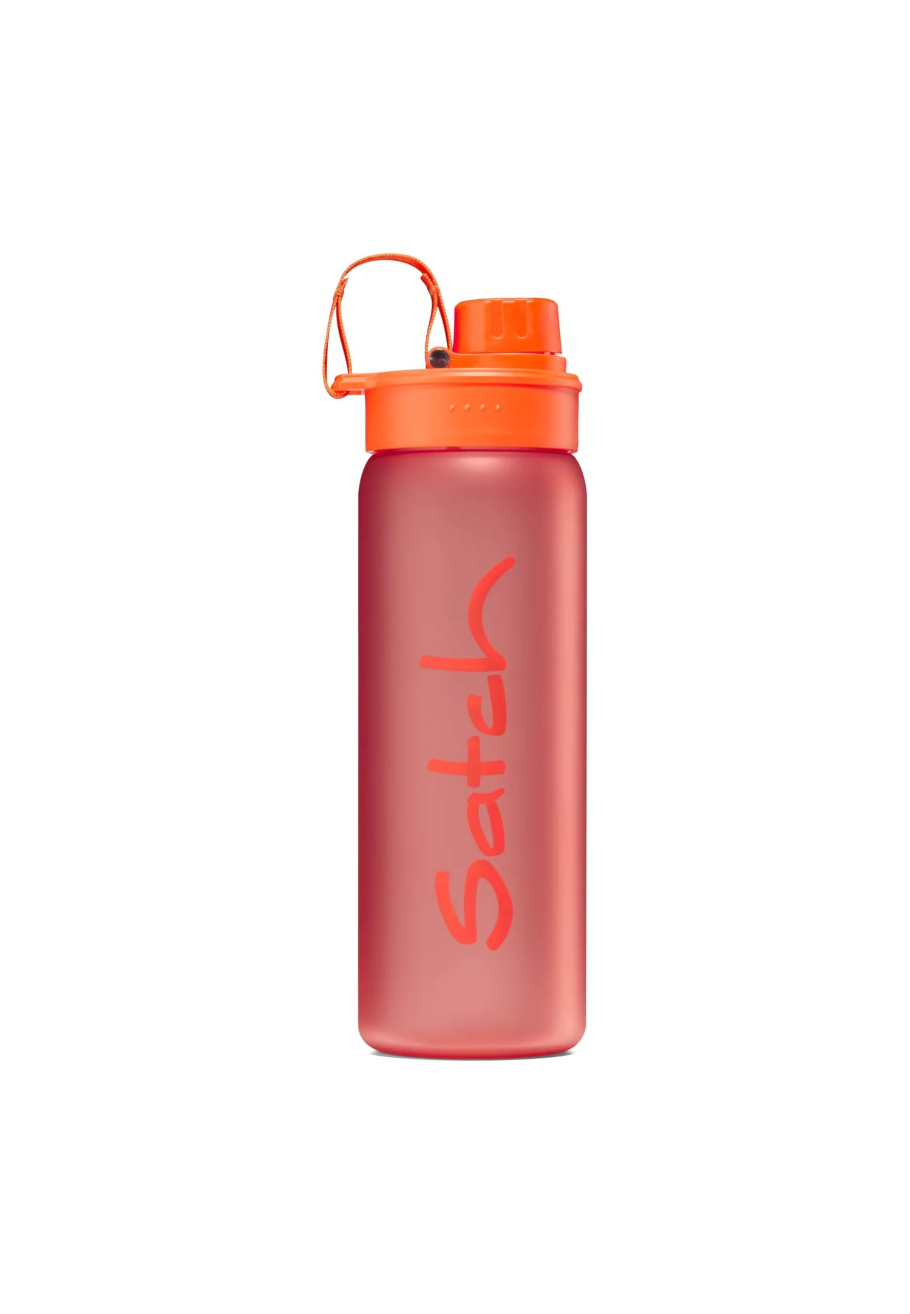 satch Sports Water Bottle BPA-Free 650 ml, Leak-Proof and Suitable for Carbonated Drinks, for Sports and Soft Drinks, Orange