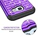 Samsung A5 2017 Case, Galaxy A5 2017 Cute Case For Girls Women, TILL(TM) Studded Rhinestone Crystal Bling Diamond Sparkly Luxury Shock Absorbing Hybrid Defender Rugged Slim Glitter Case Cover [Purple]