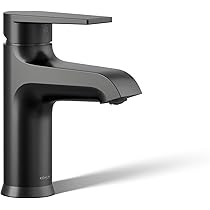 Kohler K-97060-4-BL 97060-4-BL Bathroom Sink Faucet, Matte Black