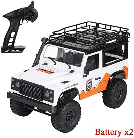Flickering MN-99 2.4G 4WD 1:12 Remote Control Car for D90 Land Rover Anniversary Edition - Military Rock Crawler RC Truck Buggy Off-Road Car