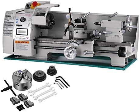 TOTOOL Metal Lathe Mini Bench Lathe (8x16 Inch 750W)