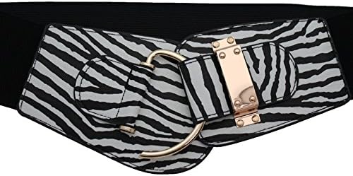Trendy Fashion JewelryTFJ Women Wide Fashion Belt Hip High Waist Gold Metal Hook Buckle Size XS S M L Xl