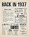 8x10 1937 Birthday Gift // Back in 1937 Newspaper Poster // 82nd Birthday Gift // 82nd Party Decoration // 82nd Birthday Sign // Born in 1937 Print