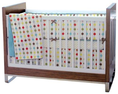 polka dot crib skirt