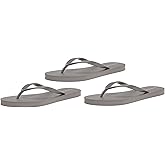 Amazon Essentials Women's Flip Flops, Pack of 3