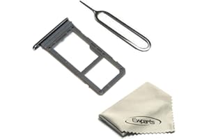 Dual Sim Card Tray Sim Card Holder Slot Compatible with Samsung Galaxy S8 S8 Plus Sim Tray Replacement incl Open Eject Pin Bl