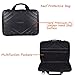 MOSISO EVA Hard Shell Protective Laptop Shoulder Bag Compatible 13-13.3 Inch MacBook Pro, MacBook Air, Notebook, Portable Universal Shockproof Business Messenger Tote Handbag Zipper Travel Case, Black