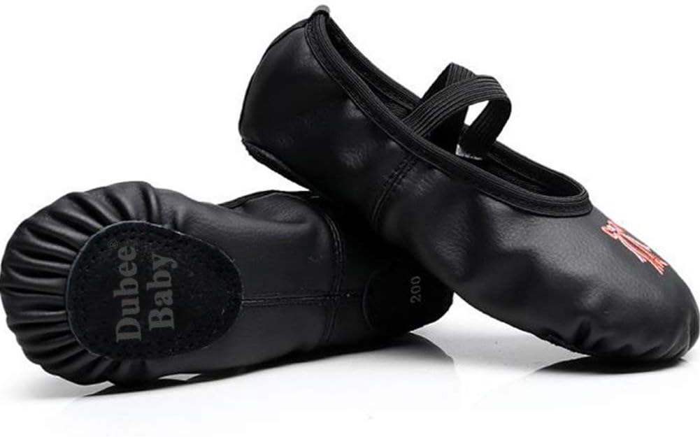 DubeeBaby Leather Ballet Shoes for Girls,Ballet Slippers Flats Dance Shoes(Toddler/Little Kid/Big Kid)