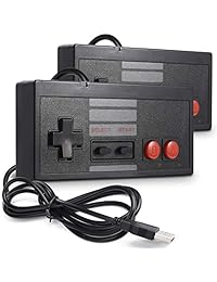 Paquete de 2 Classic NES Famicom FC driver USB, miadore Retro USB PC Game Pad joystick Raspberry Pi driver para Windows PC, Mac y Linux retropie NES Emuladores