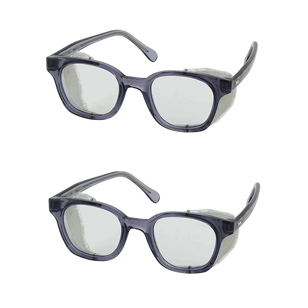 Photo 1 of Bouton 249-5907-400 5900 Traditional Eyewear with Smoke Propionate Full Frame and Clear Anti-Scratch/Fog Lens (2)