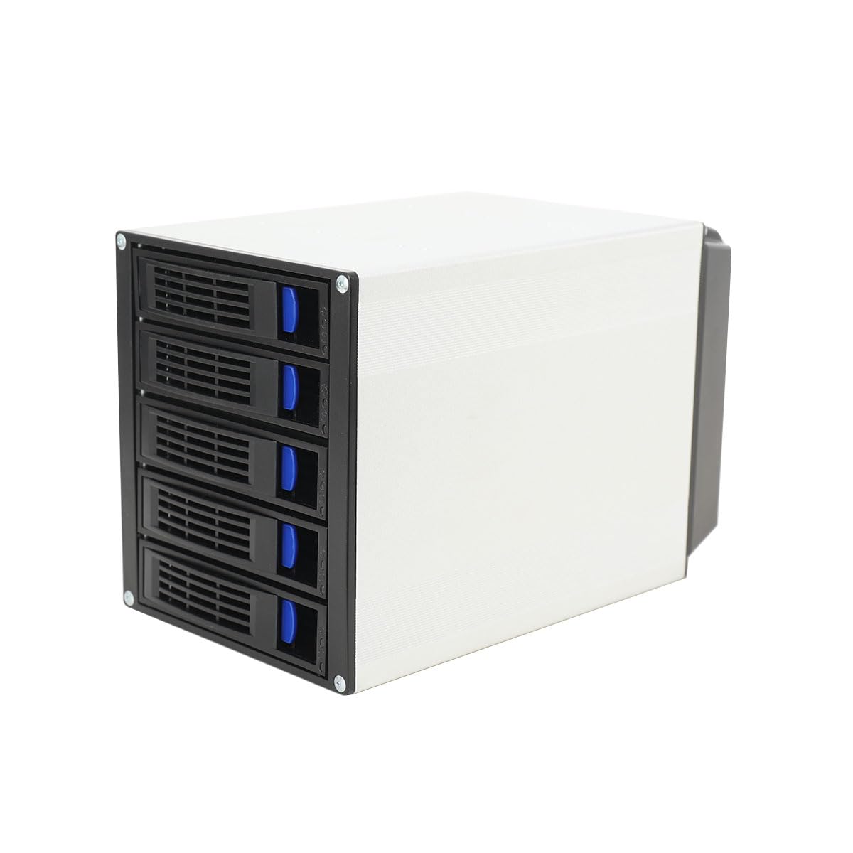 Photo 1 of CDZHLTG 5 Bay 3 x 5.25 Drive Bays Hard Disk Enclosure HDD Hot Swap Cage Mobile Rack for 5 x SATA 3.5 HDD, 5 x SATA 2.5 HDD, SAS HDD