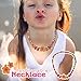 SMITCO Kids Costume Jewelry Set for Little Girls and Toddlers - Wooden, Beaded Toy Necklace, Bracelet and Ring For Play Pretend or Dress Up - Non-Toxic and Safe for Children Ages 3 to 8