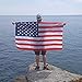 FUTUREPLUSX American Flag Cape, Wearable USA Flag Costume Outfit with Sleeves Classic Flag, 2 Differents Wearing Methods