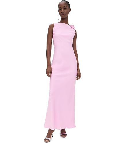 amona long dress Anancy Paneled 105 cm Skirt Admona Dalal Openback Embellished Striped
