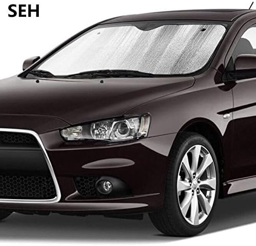 Front Car Sunshade Windshield-Jumbo/Standard With Non Slip Mat Sun Shade Keeps Vehicle Cool-UV Ray Protector Sunshade-Easy to Use Sun Shade-Silver