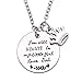 Melix Home Gift For Daughter Necklace From Mom Dad, You'll Always Be My Little Girl Necklace