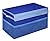 G.U.S. Kids Collapsible Toy Chest with Flip-Top Lid and Mesh Pockets, Large, Blue