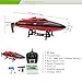 Blexy RC Boat High Speed 2.4G 4CH Electric RC Racing Boat with LCD Screen for Lakes and Outdoor Adventure (Red)