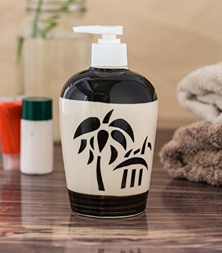 Sforzi Handmade Ceramic handwash Liquid soap Dispenser/Shampoo Dispenser/Lotion Dispenser/Gel Dispenser