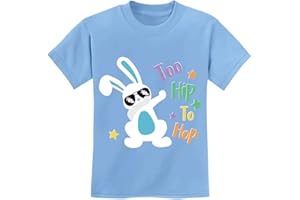 DDSOL Easter T-Shirts Baby Boys Girls Short Sleeve Shirts Toddler Hip Hop Dabbing Bunny Squad Graphic Tees Tops