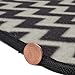 BDK USA Line Design (Chevron/Zigzag) Carpet Floor Mats (White)