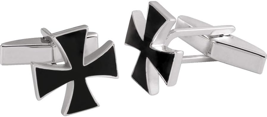 Bellissimi Gemelli A Forma Di Croce Maltese In Argento Sterling 925 Amazon It Gioielli