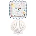 Meri Meri Let's Be Mermaids Party Collection Plates and Napkins Party Pack (Mermaid Large Plate/Shell Small Napkin)