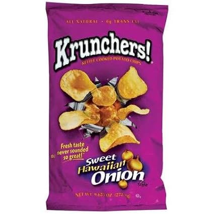 Amazon Com Jays Krunchers Kettle Cooked Sweet Hawaiian Style Onion 16 Pack 1 0z Bags
