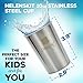 Stainless Steel Cups Premium Set - 10 oz 5 Pack - Drinking Glasses Ideal for Kids - Small & Unbreakable - Better than Plastic - No Chemicals - Picnics, Camping, Parties - by HelensKit