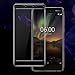 Nokia 6.1 Screen Protector,Nokia 6 2018 Screen Protector,Full Cover Tempered Glass Screen Protector with ABS Curved Edge Frame, Anti-Fingerprint HD Screen Protector Film for Nokia 6.1 2018