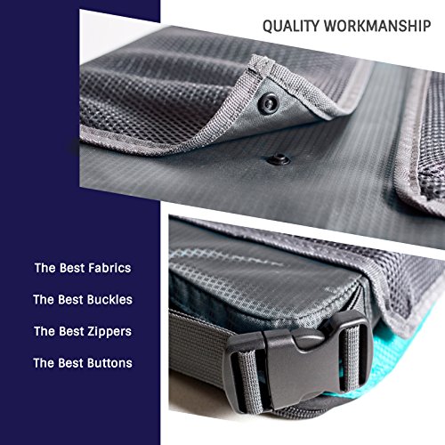ORGANIZED EMPIRE’s Detachable 4 in 1 Kids Travel Tray, Storage Organizer, Carry Bag & Tablet Holder for Kids all in one. Most Stable Toddler Car Seat Tray toys on the Market, no Lap Balancing Required