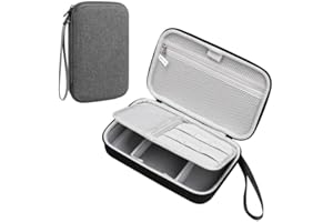 Teskyer Hard Electronic Travel Organizer Case, Waterproof Portable Travel Cable Cord Organizer case Bag Pouch, for USB Flash 