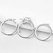 Newshe Wedding Rings for Women Engagement Set 925 Sterling Silver 2ct Round White AAA Cz Size 5-12
