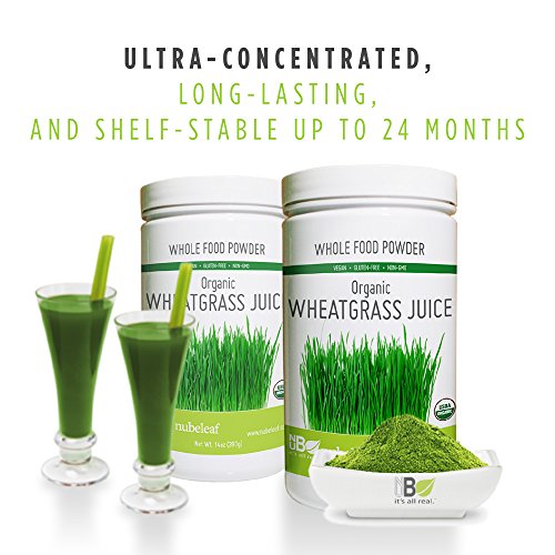 Nubeleaf Wheat Grass Juice Powder - Non-GMO, Gluten-Free, Organic, Raw, Vegan Source of Essential Vitamins & Minerals - Single-Ingredient Nutrient Rich Superfood for Cooking, Baking, Smoothies (14oz) - Thumbnail 5
