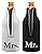 Bridal Shower Wedding Gift Beer Bottle Coolie Mr. and Mrs. Bottle Drink Coolers Coolies
